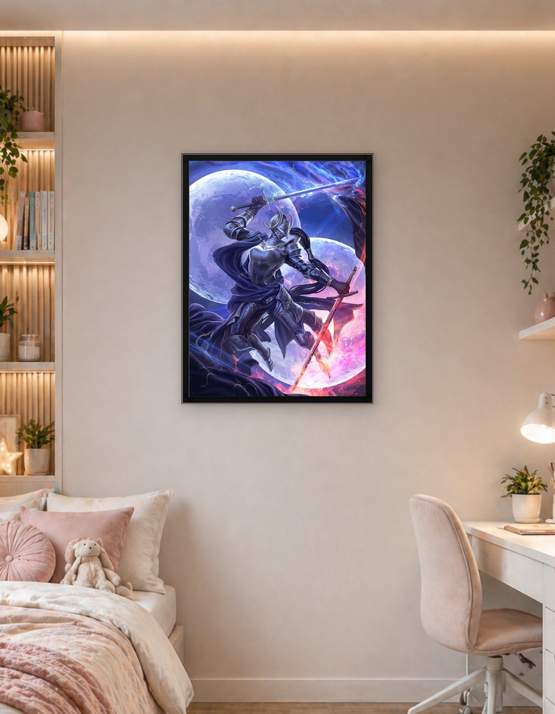 Knight in Armor with Swords