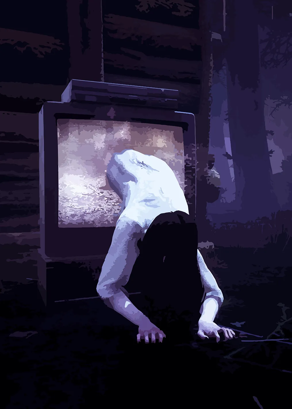 Sadako Emerging from Television