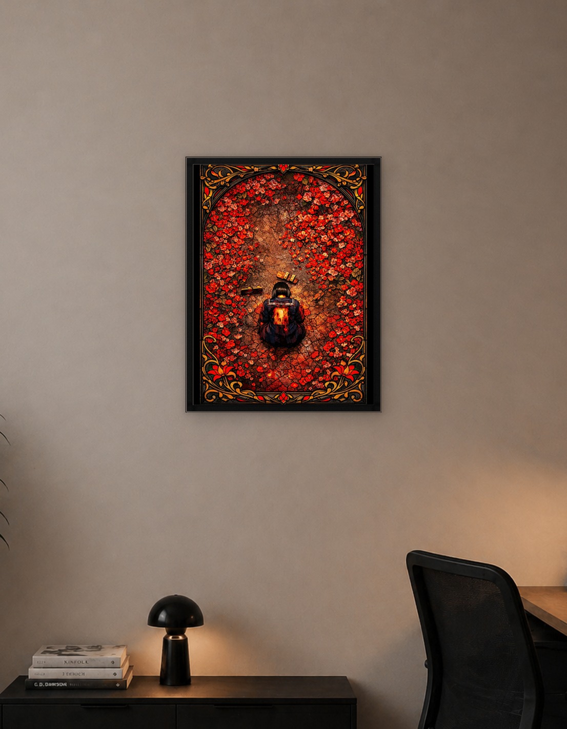 Silent hill f Girl in Flowers Stained Glass
