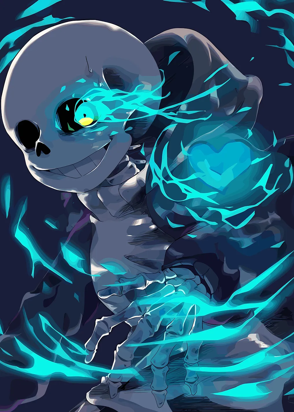 Sans Undertale Blue Magic