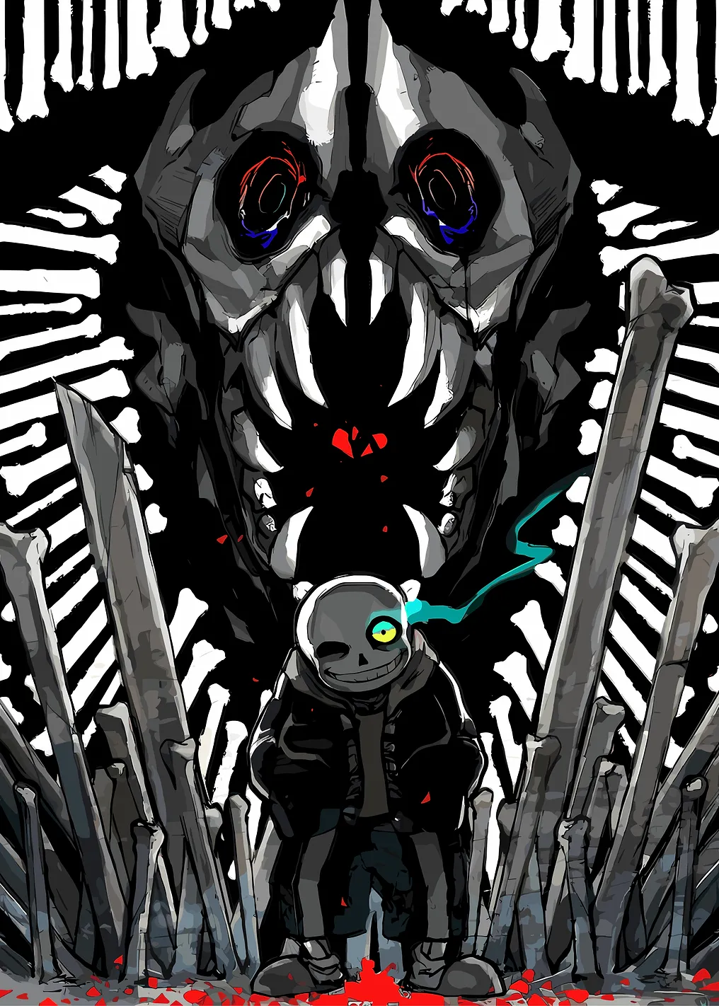 Sans and Gaster Blaster
