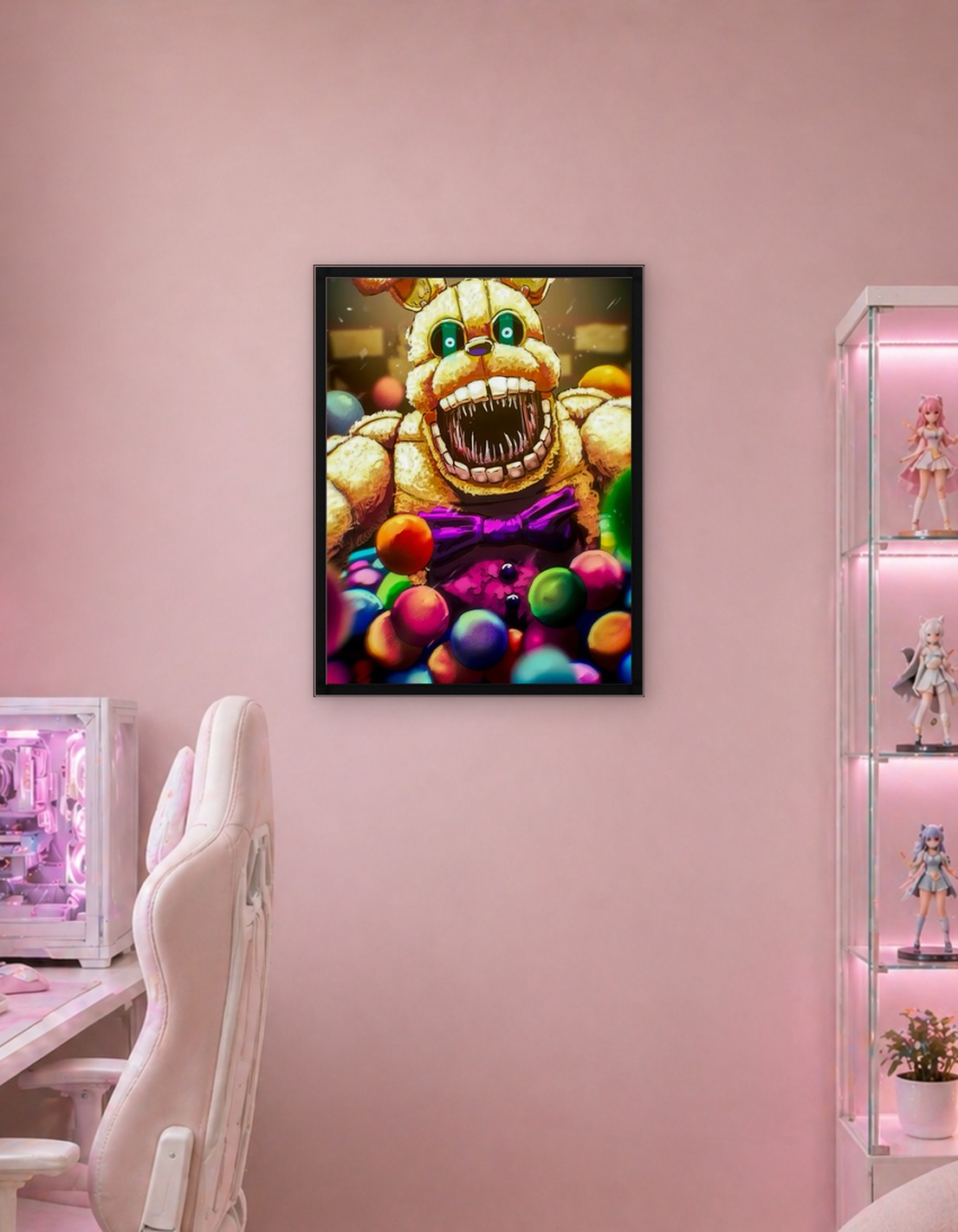 Scary Springtrap in Ball Pit