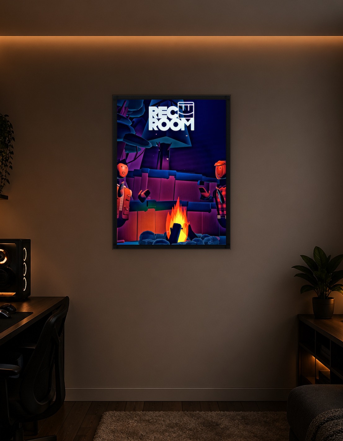 Rec Room Campfire Scene