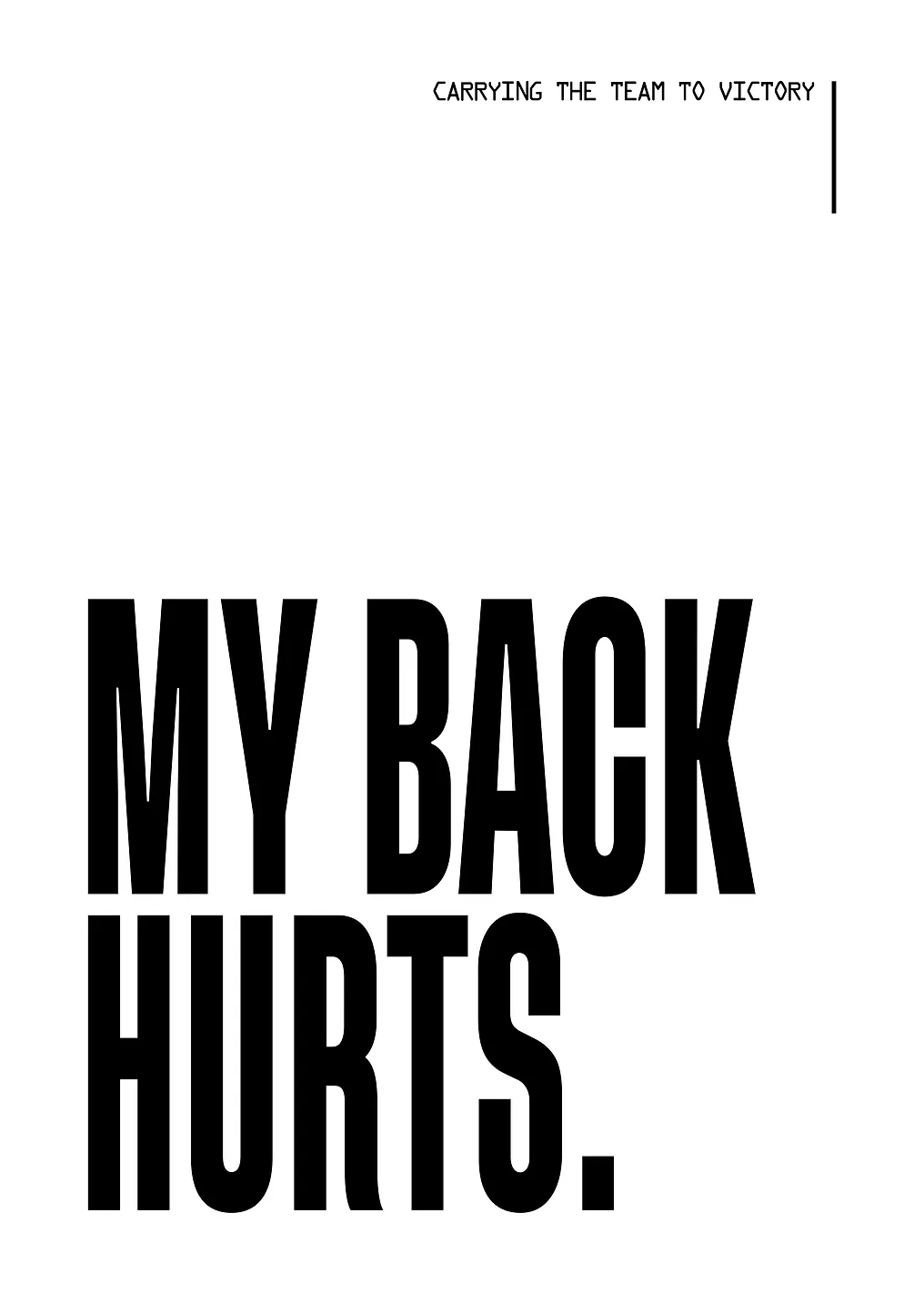My Back Hurts Text Art