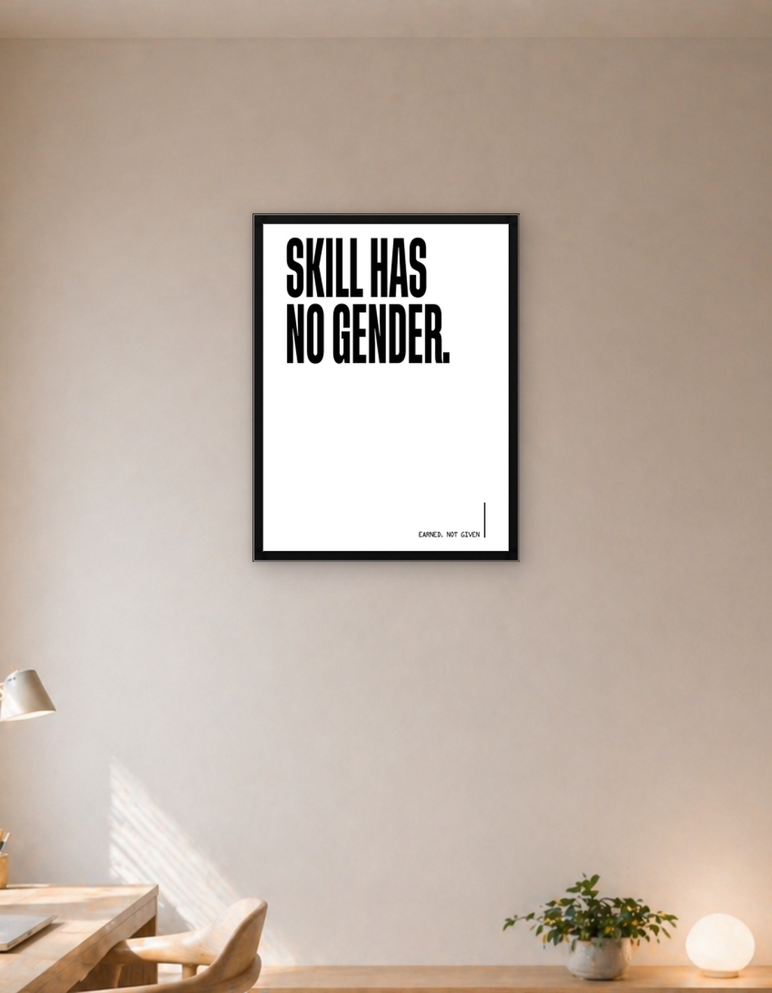 Skill Has No Gender Text Art