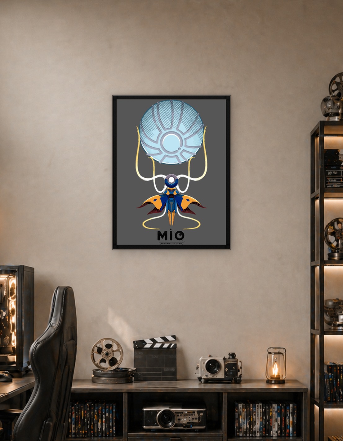 Mio Memories in Orbit Robot Art Poster