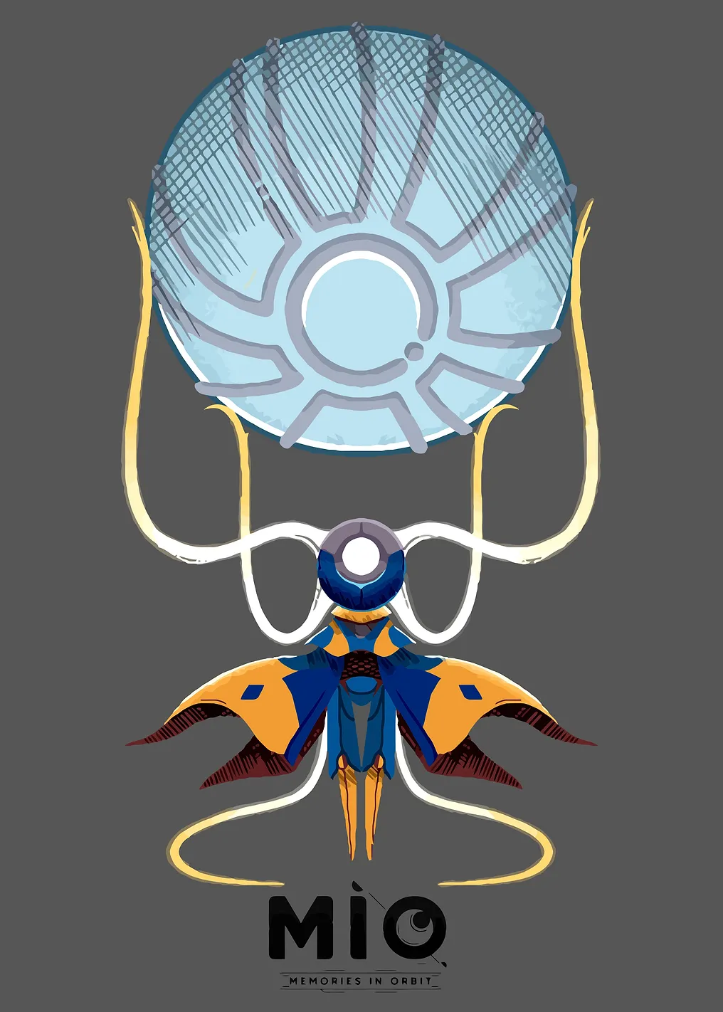 Mio Memories in Orbit Robot Art Poster