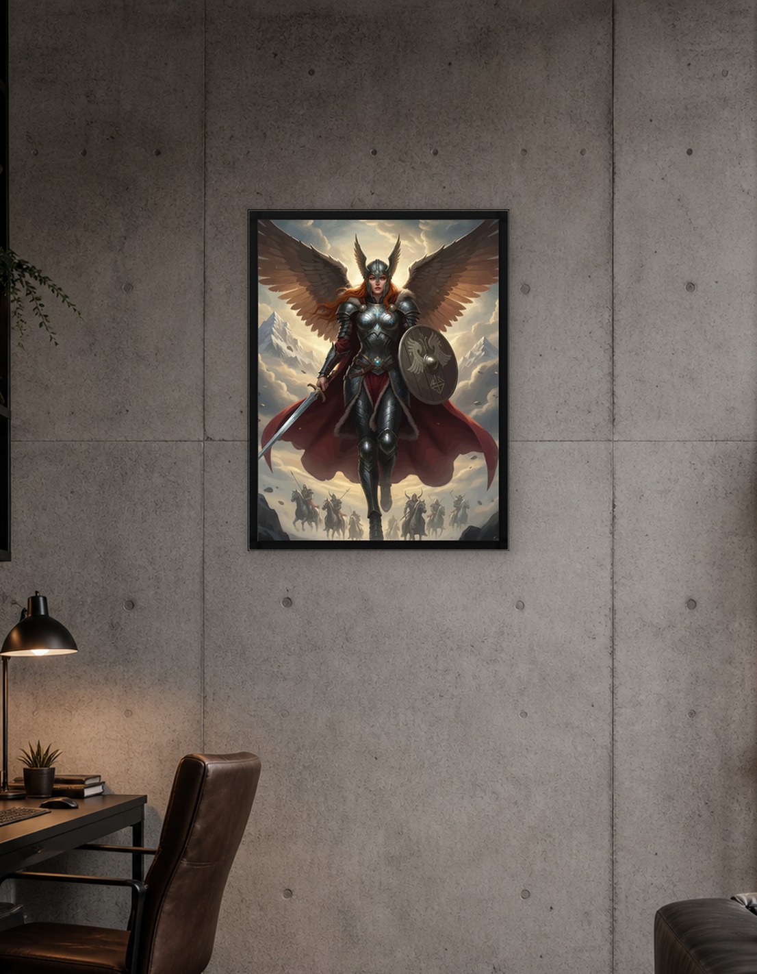 Valkyrie Leading an Army