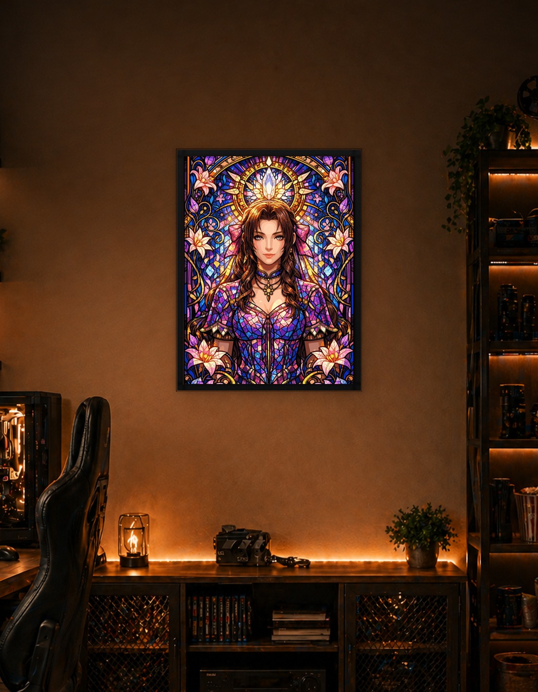 Stained Glass Aerith Gainsborough