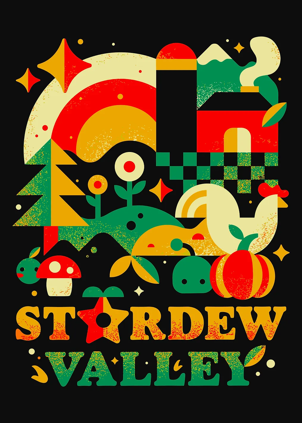 Stardew Valley Geometric Farm Art