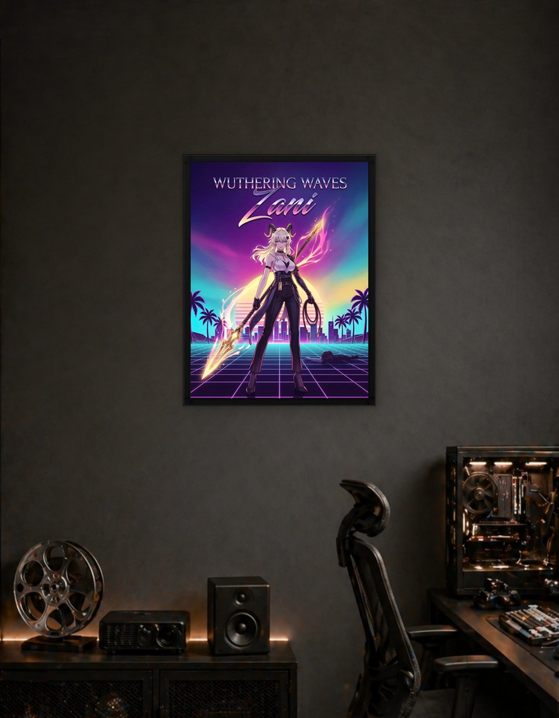 Wuthering Waves Zani Retro Poster
