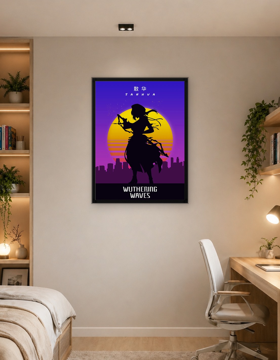 Wuthering Waves Sanhua Silhouette Poster