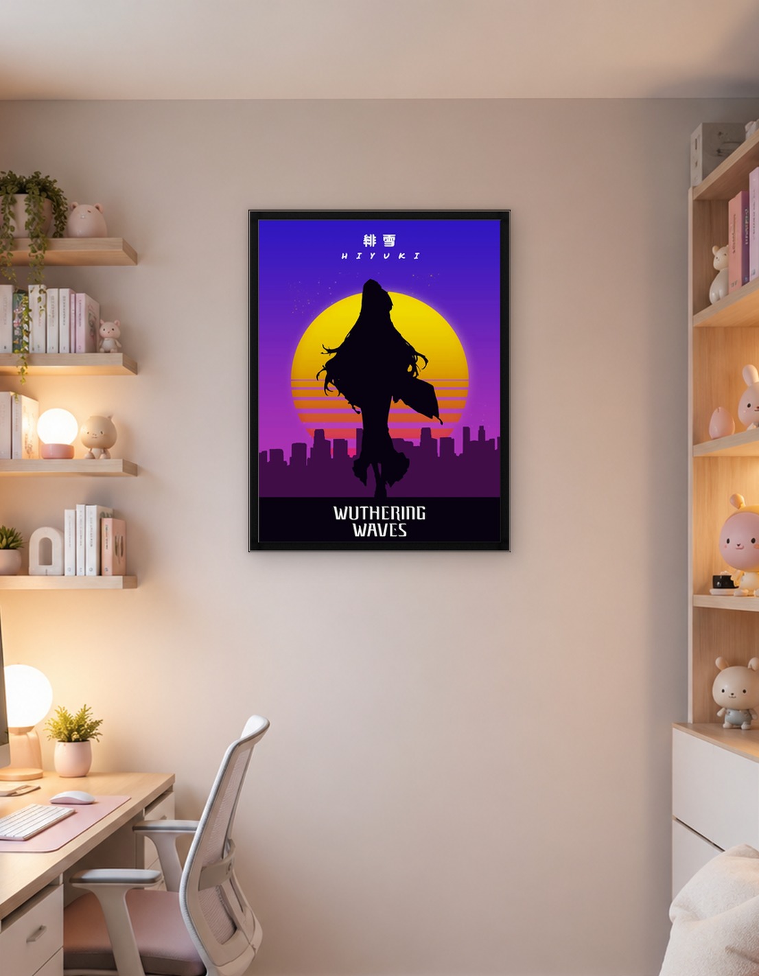 Wuthering Waves Hiyuki Retro Poster