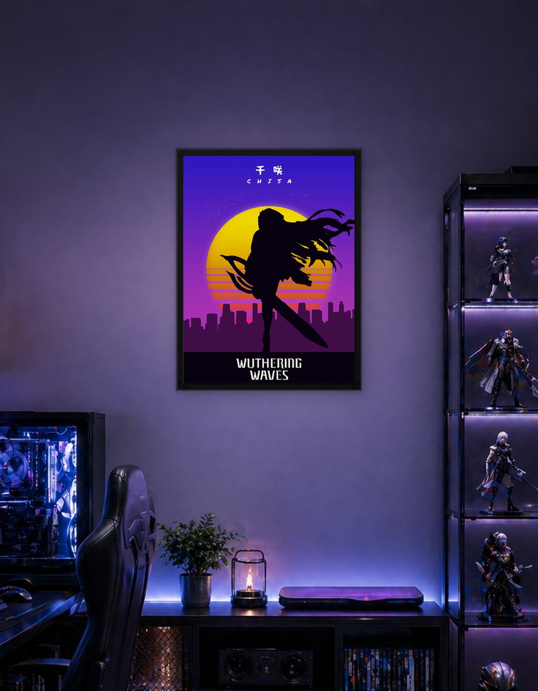 Wuthering Waves Chisa Silhouette Poster
