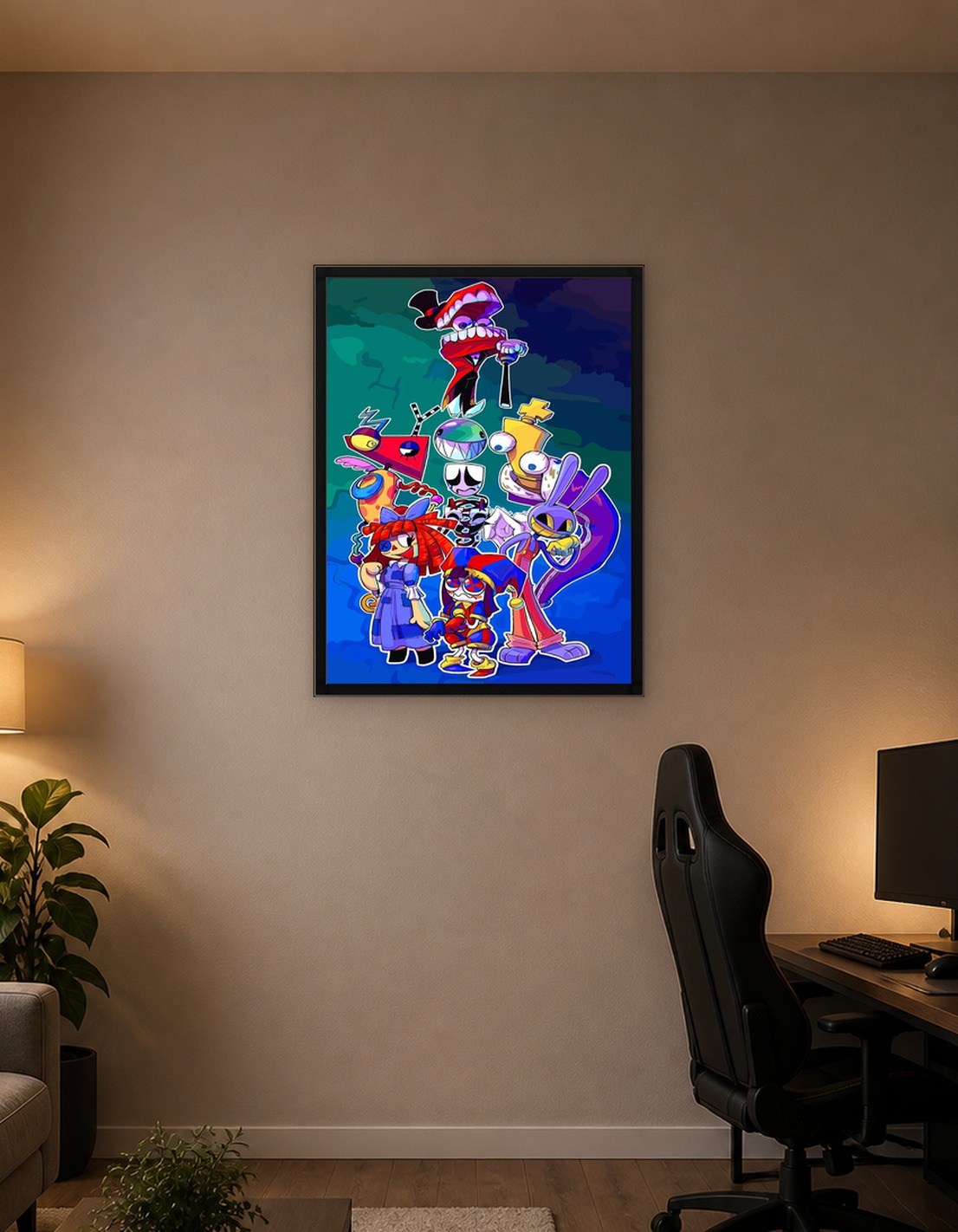 Whimsical Cartoon Characters Group