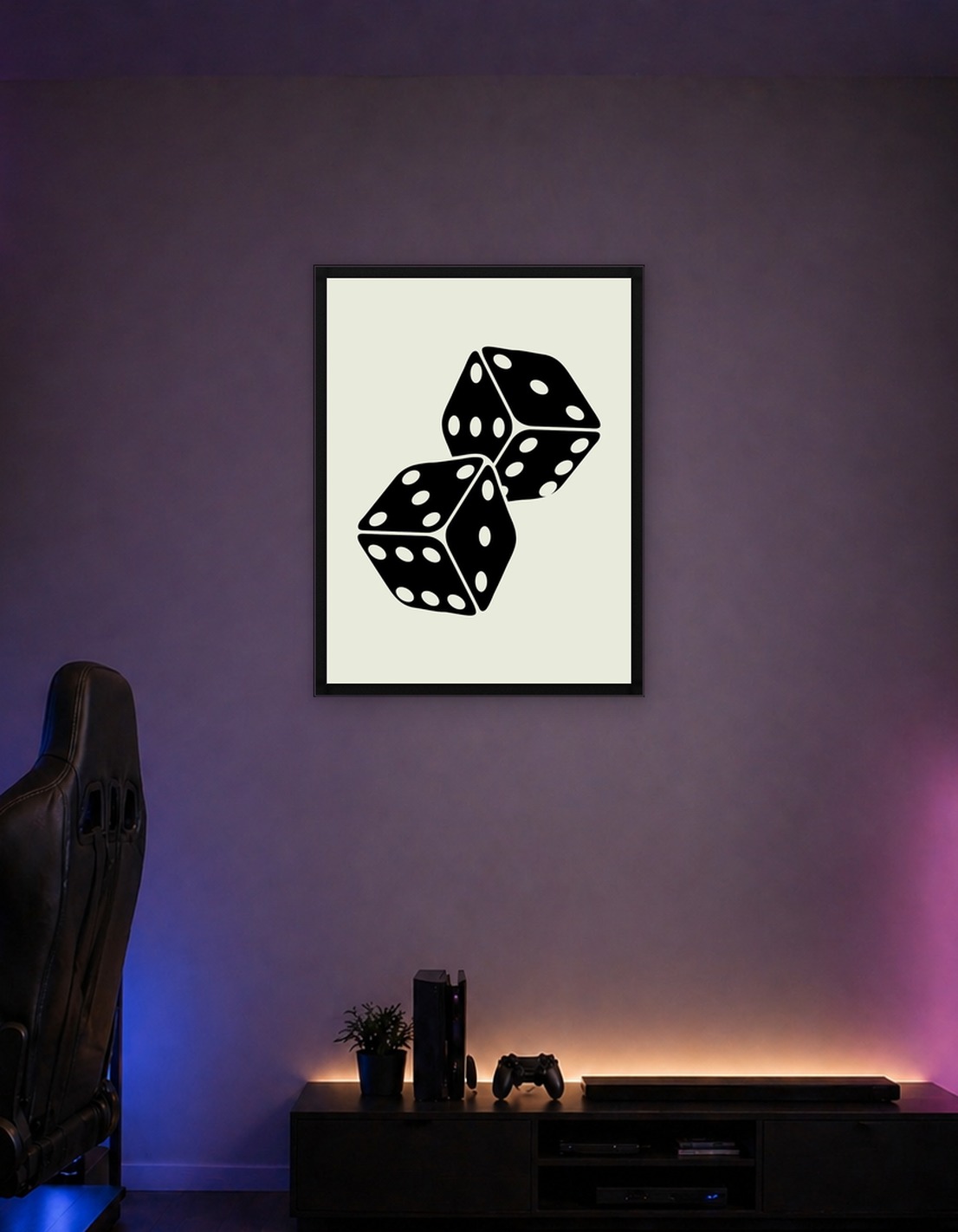 Two Black Dice