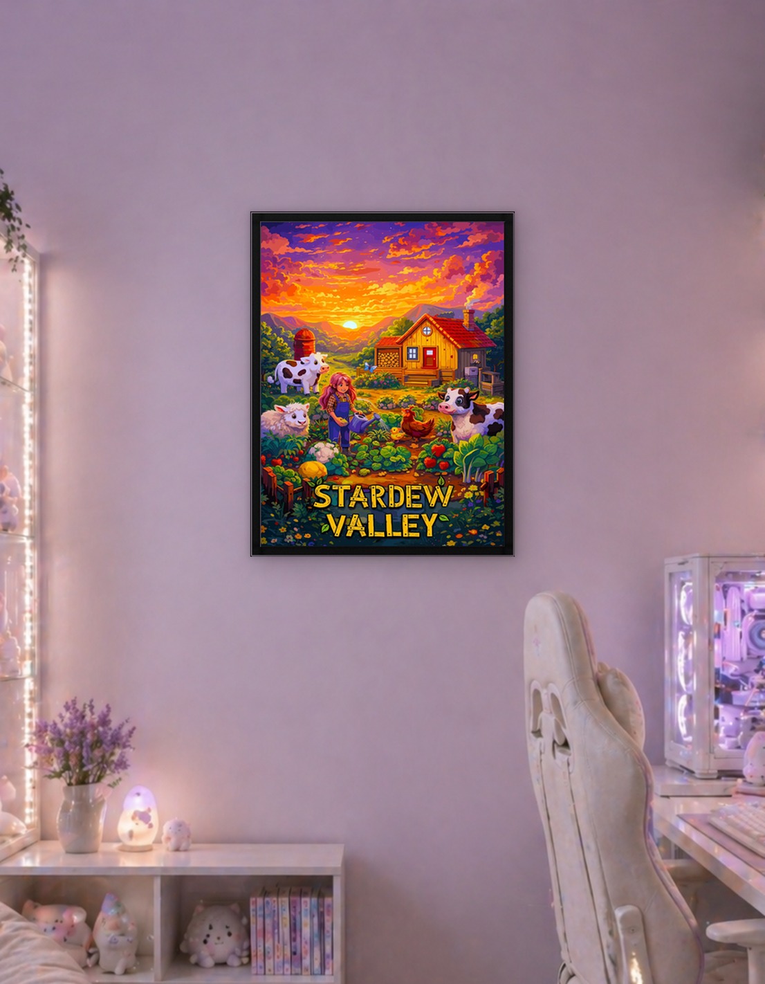 Stardew Valley Farm Sunset