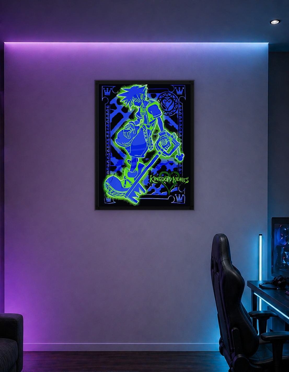 Sora Kingdom Hearts Keyblade Art