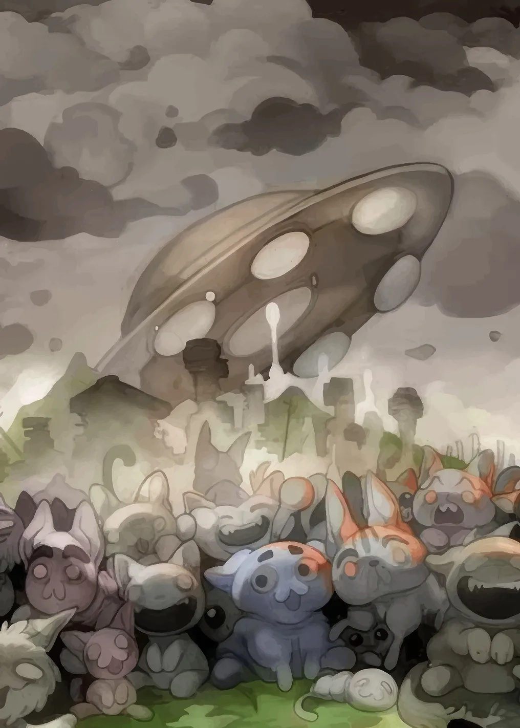 UFO Invasion of Cute Creatures