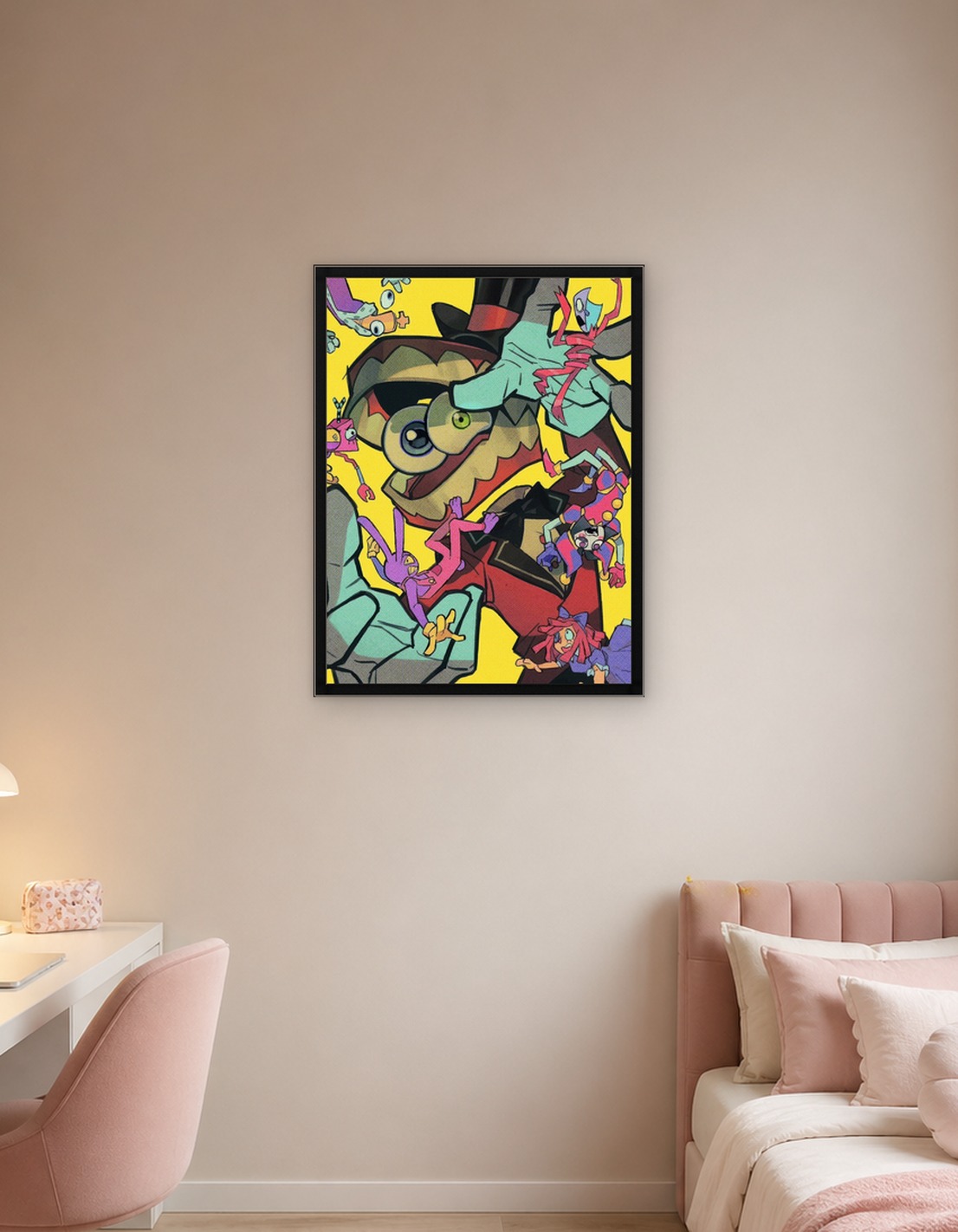 Whimsical Characters in a Chaotic Scene - 10060770