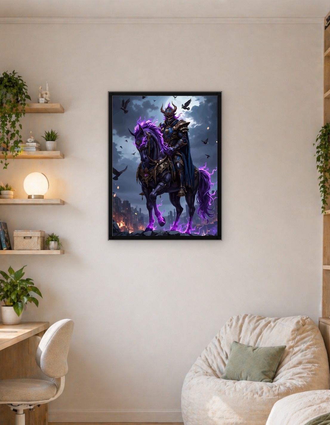 Undead Knight on Fiery Horse