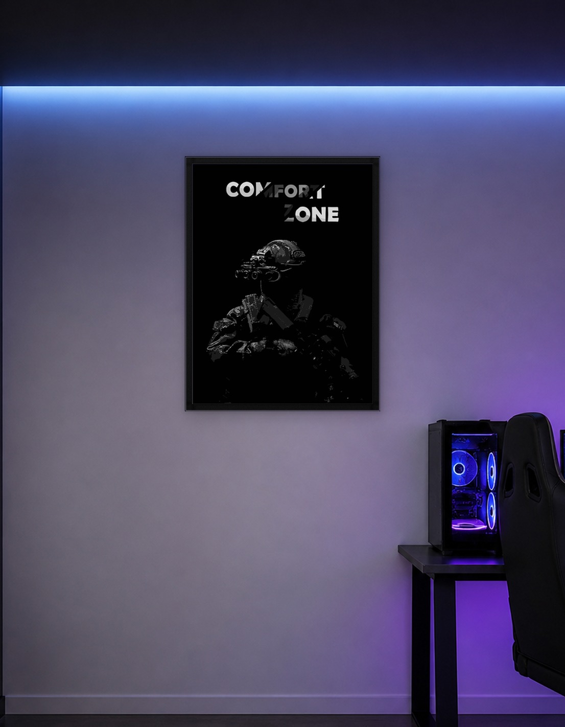 Soldier in Night Vision Gear