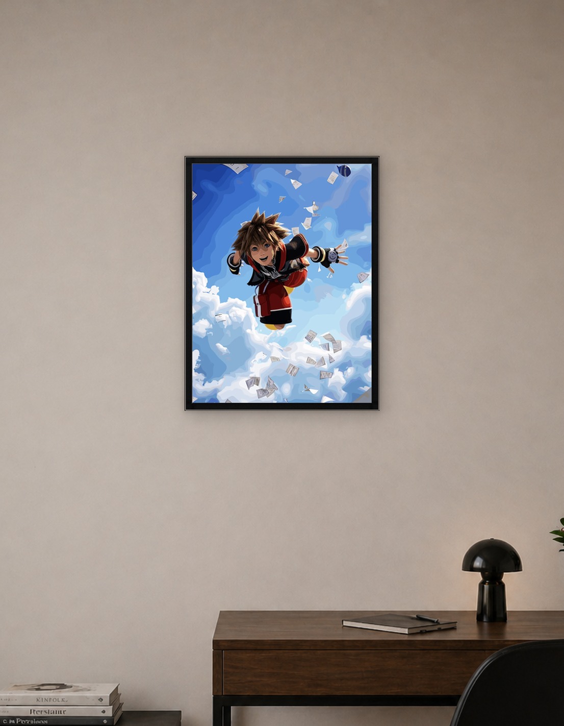 Sora flying through the sky