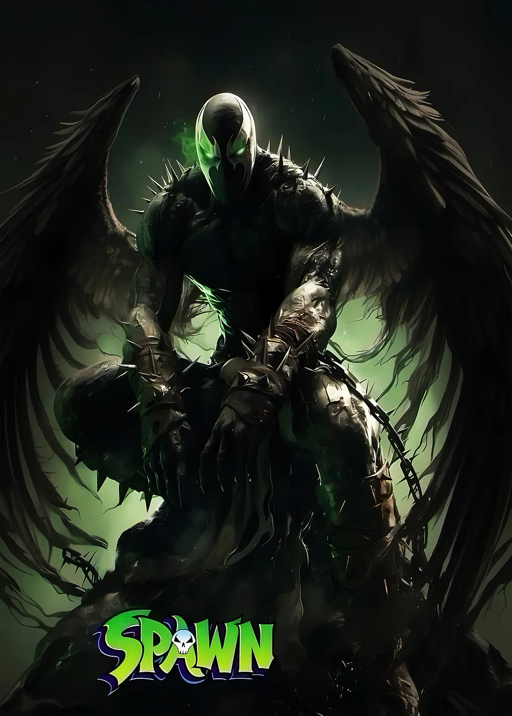 Spawn with Black Wings