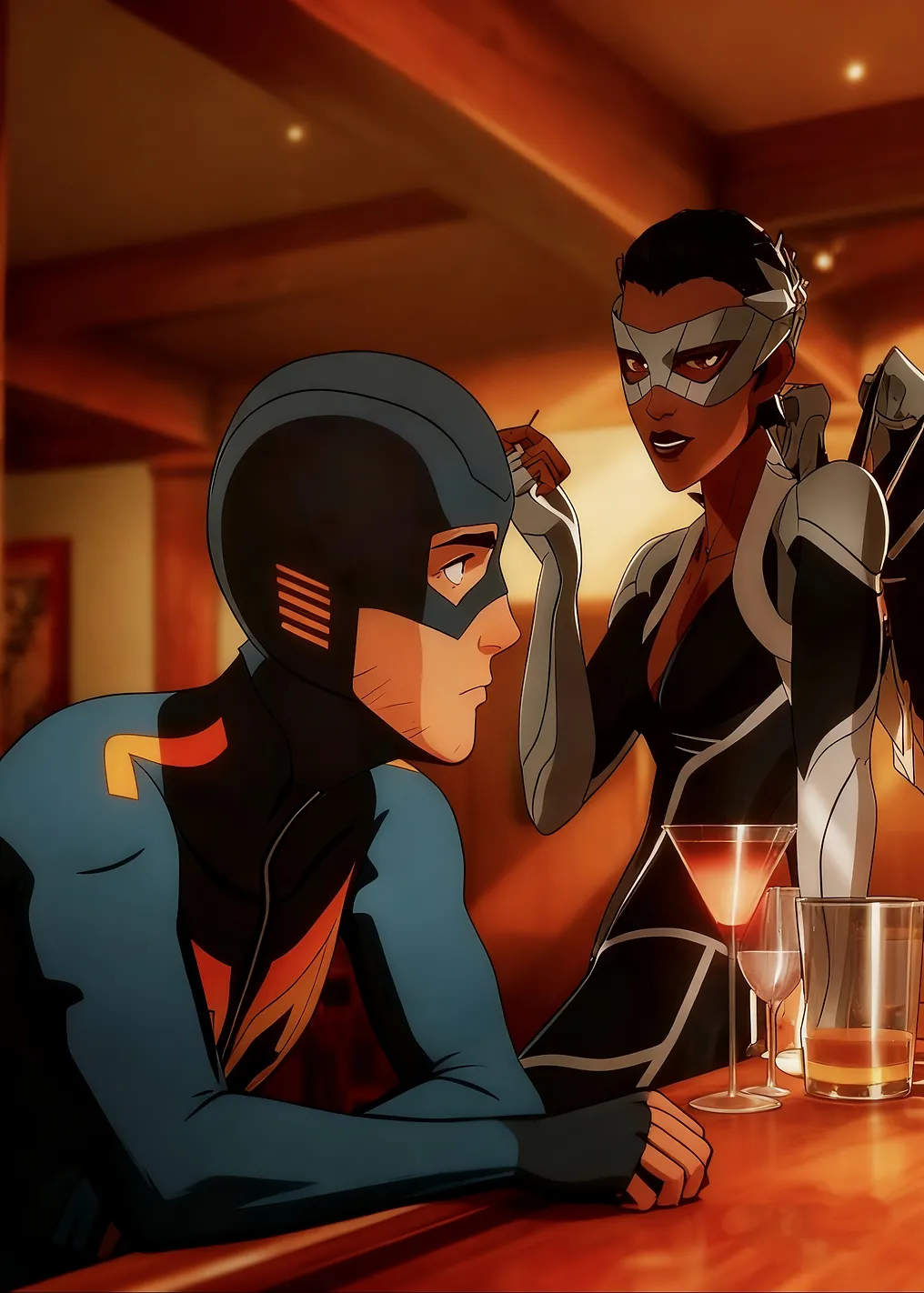 Superheroes at a Bar