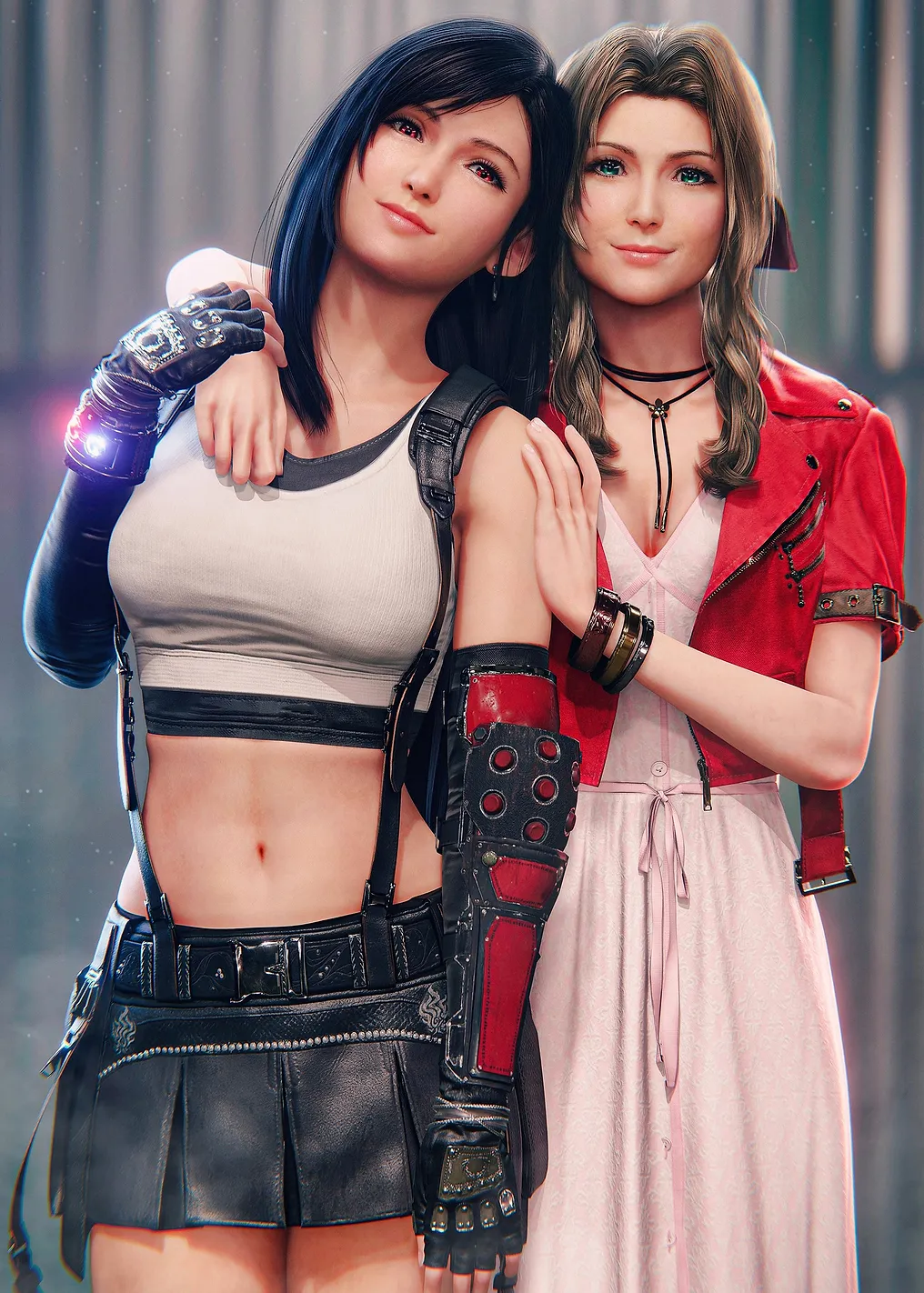 Tifa and Aerith from Final Fantasy VII - 9777337