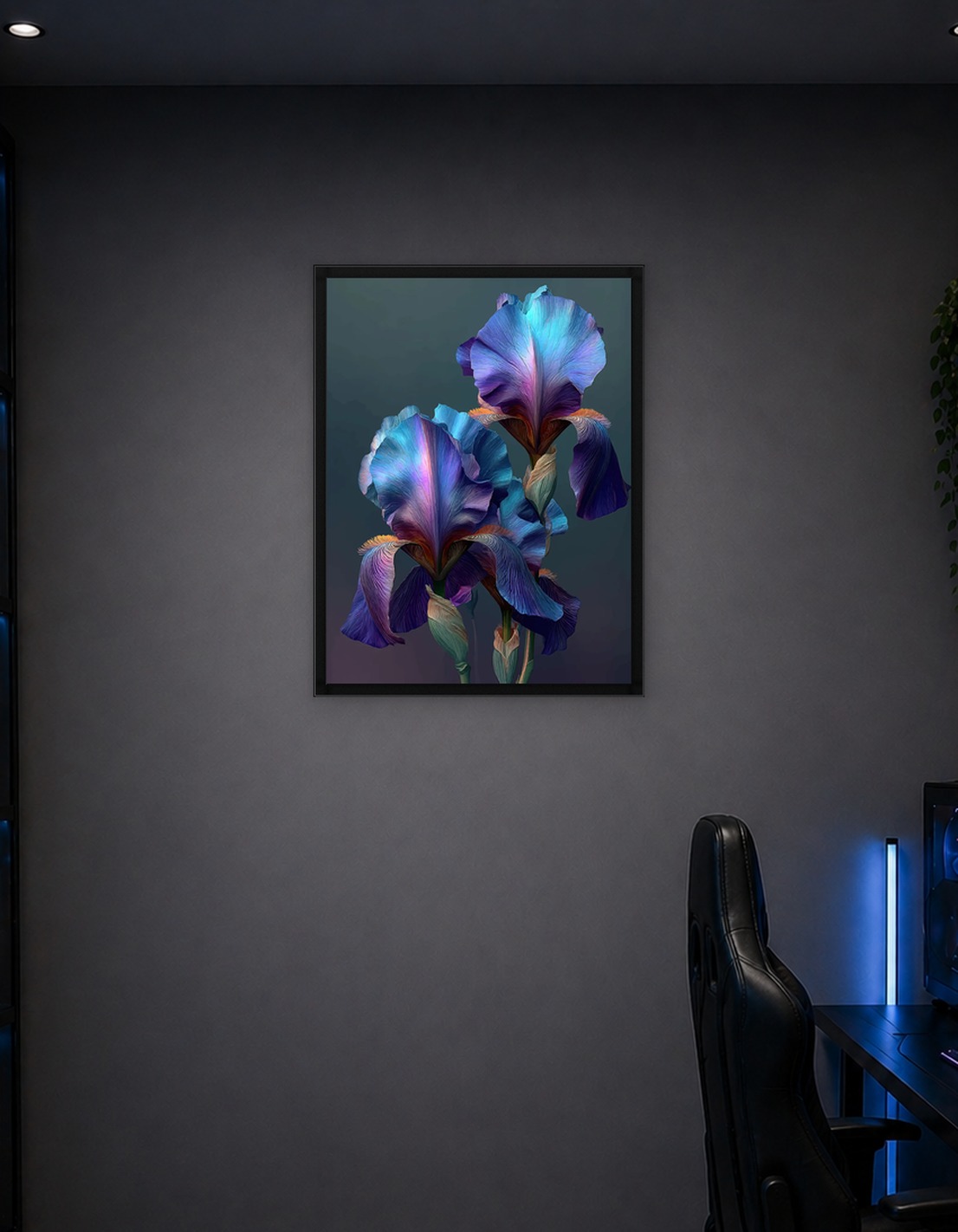 Vibrant Irises in Bloom