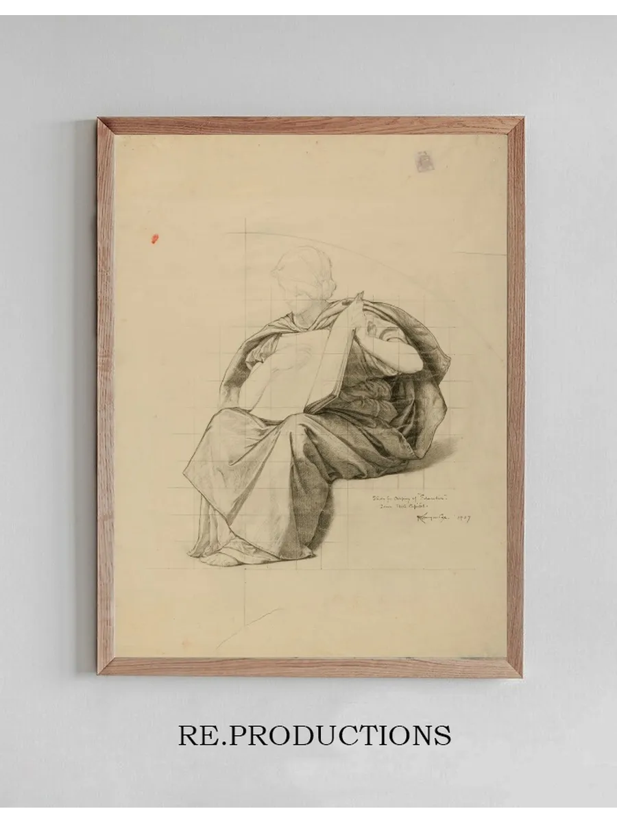 (iowa State Capitol Rotunda) (education, Study for Panel)