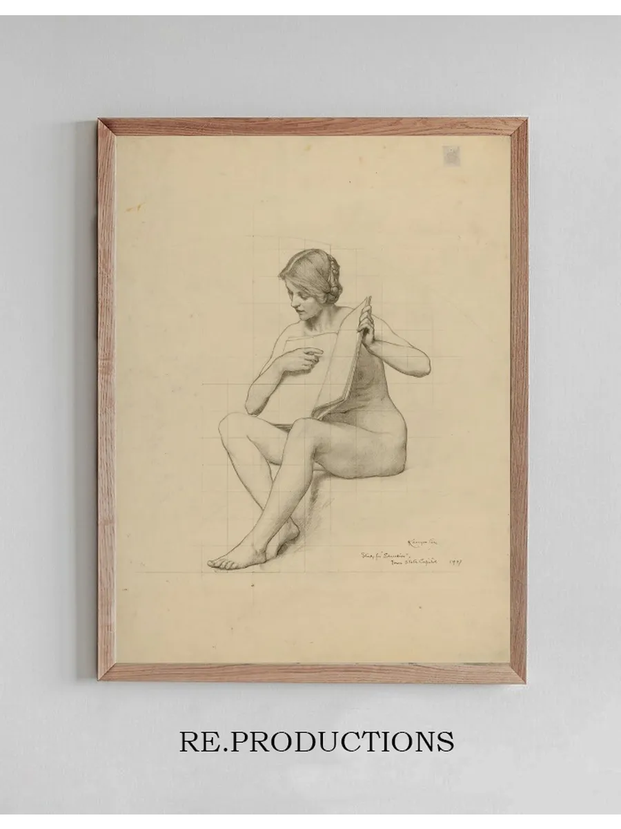 (iowa State Capitol Rotunda) (education, Study for Panel)