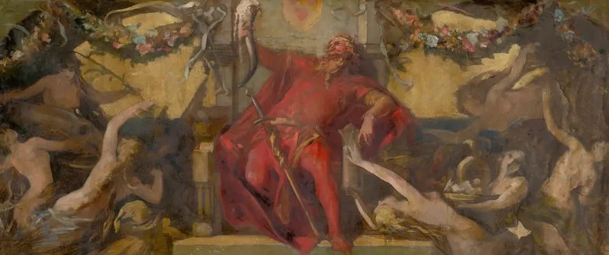 (study for the Decorative Panel) Gambrinus