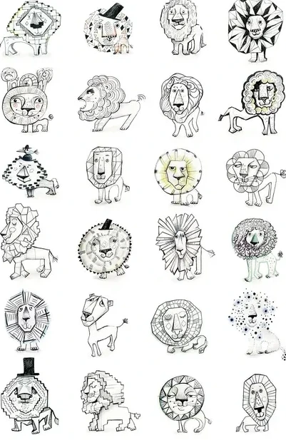 Lion Doodles