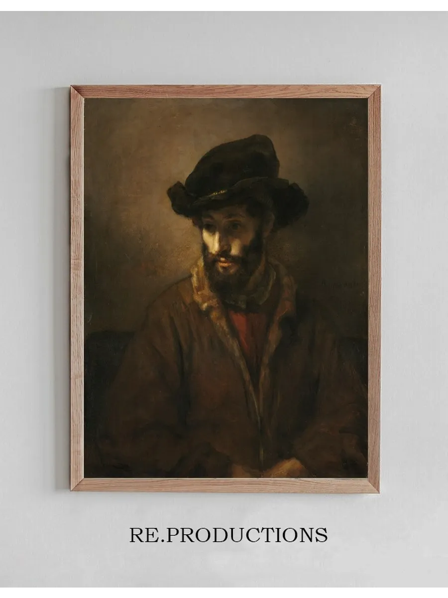 A Bearded Man Wearing a Hat