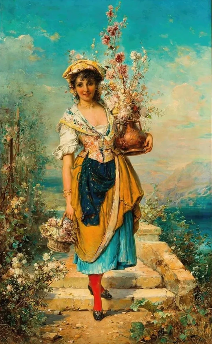 A Beautiful Flower Girl