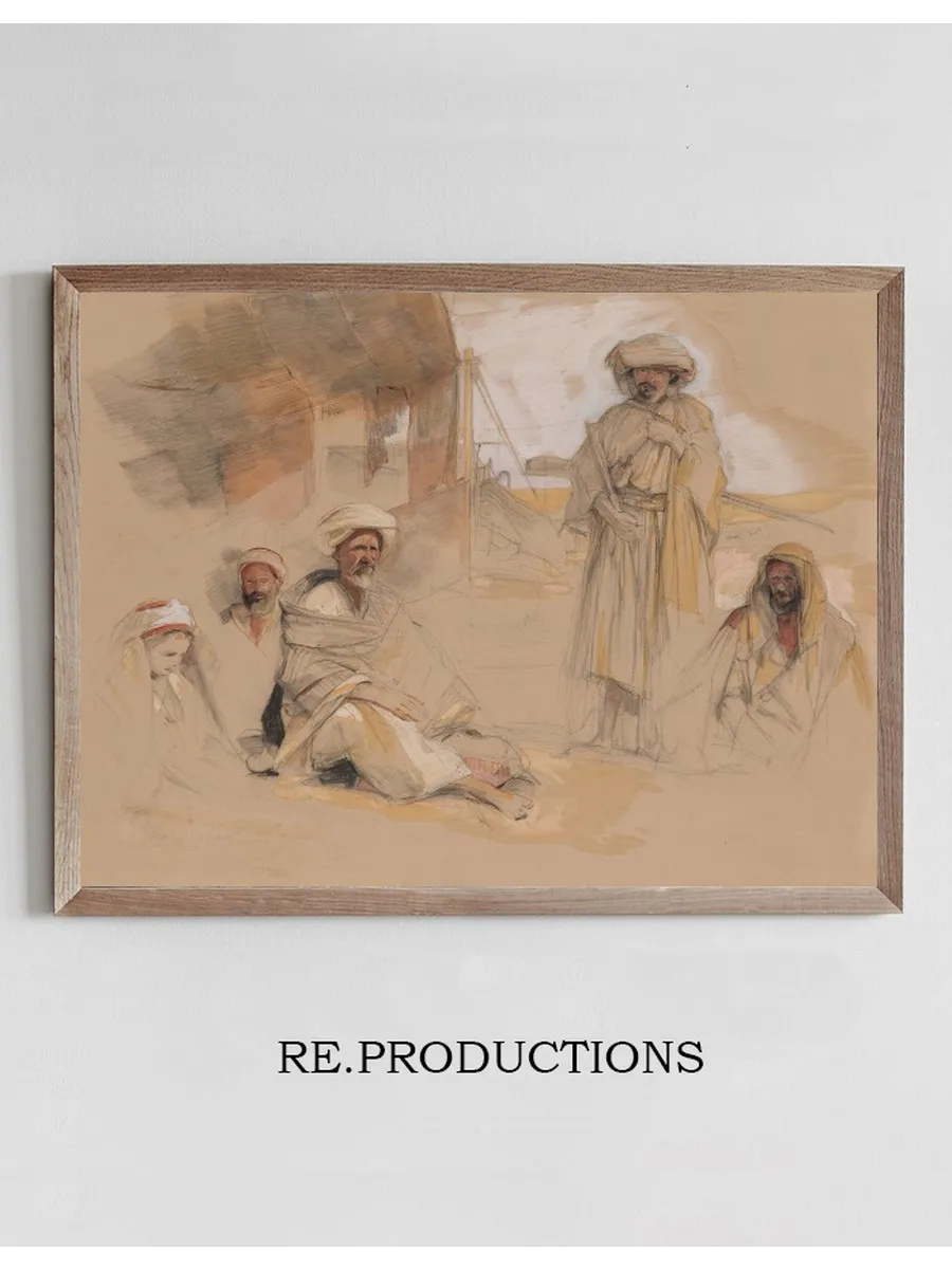 A Bedouin Encampment at Gebel Tor in the Sinai Desert