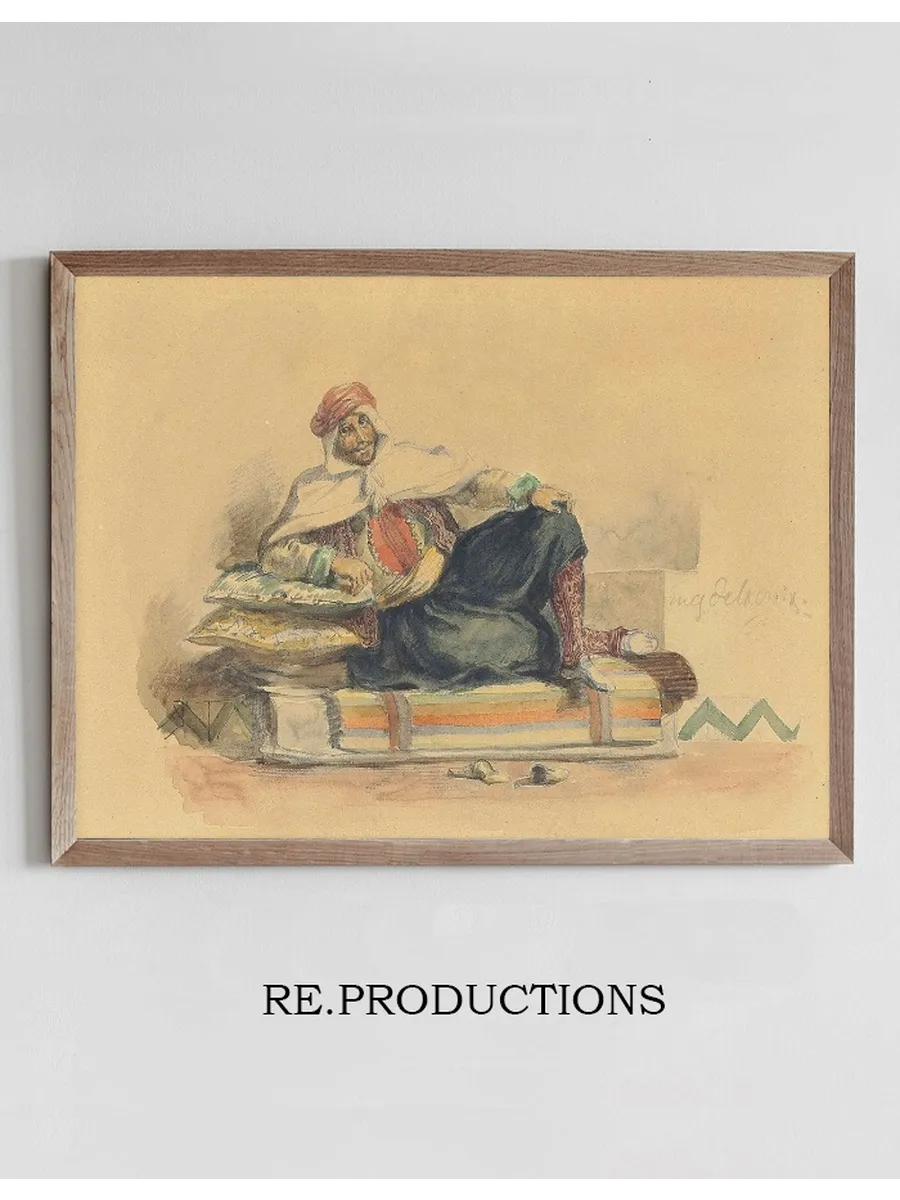A Berber Seated on a Low Couch