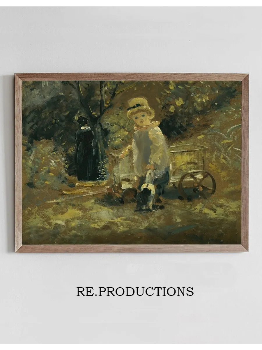 A Boy With A Toy Cart