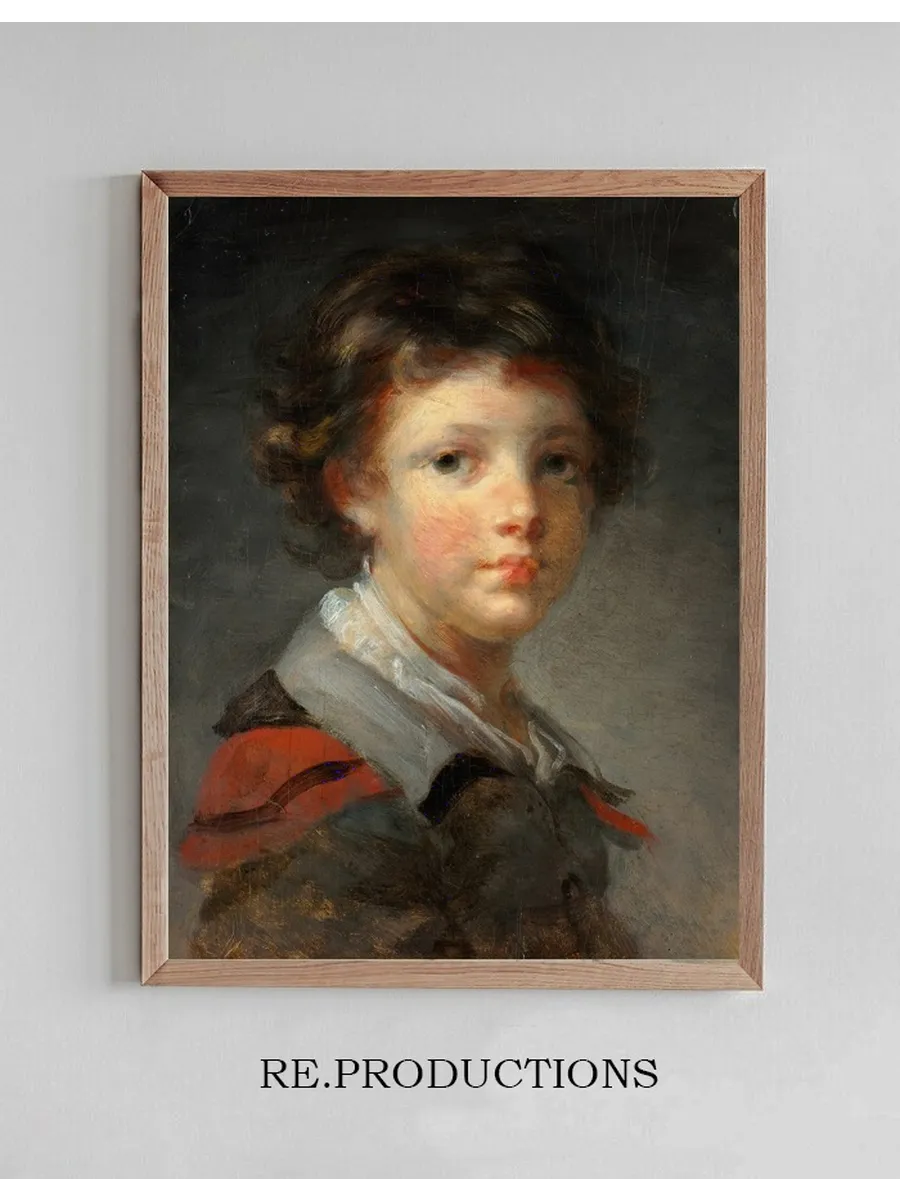 A Boy in a Red - lined Cloak