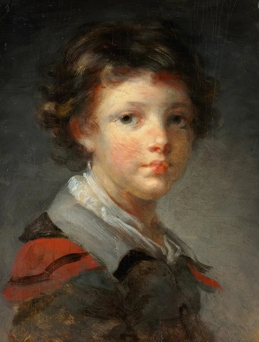 A Boy in a Red - lined Cloak