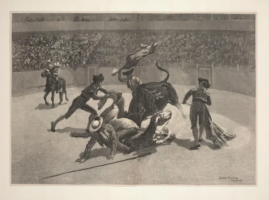A Bull - fight in Mexico