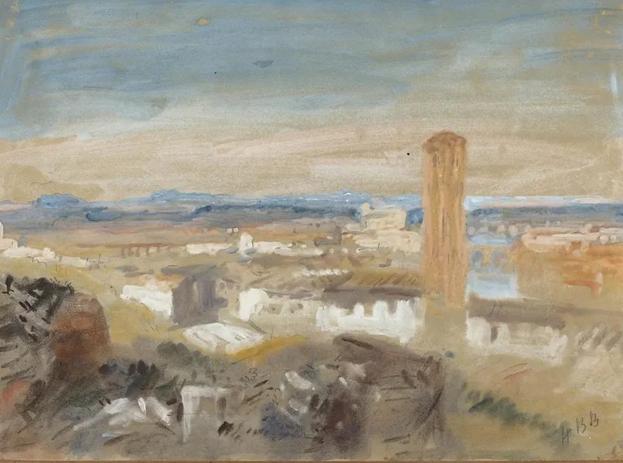 A Campanile among Ruins
