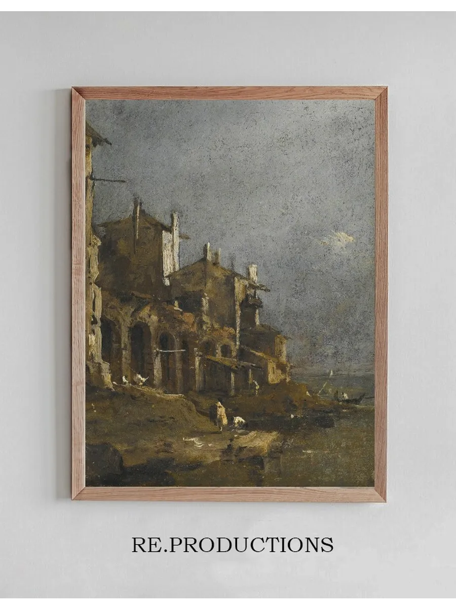 A Capriccio Coastal Landscape With Figures On The Shore Beneath An Arcade