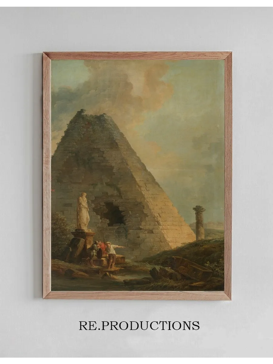 A Capriccio WithThe Pyramid Of Cestius And Travellers In An ItalianateLandscape