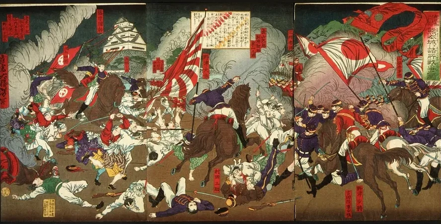 A Chronicle of the Subjugation of Kagoshima Battle Around Kumamoto Castle