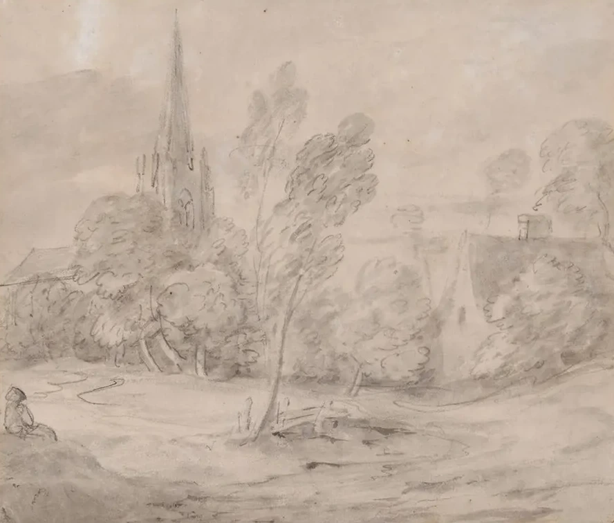 A Church in a Wooded Landscape