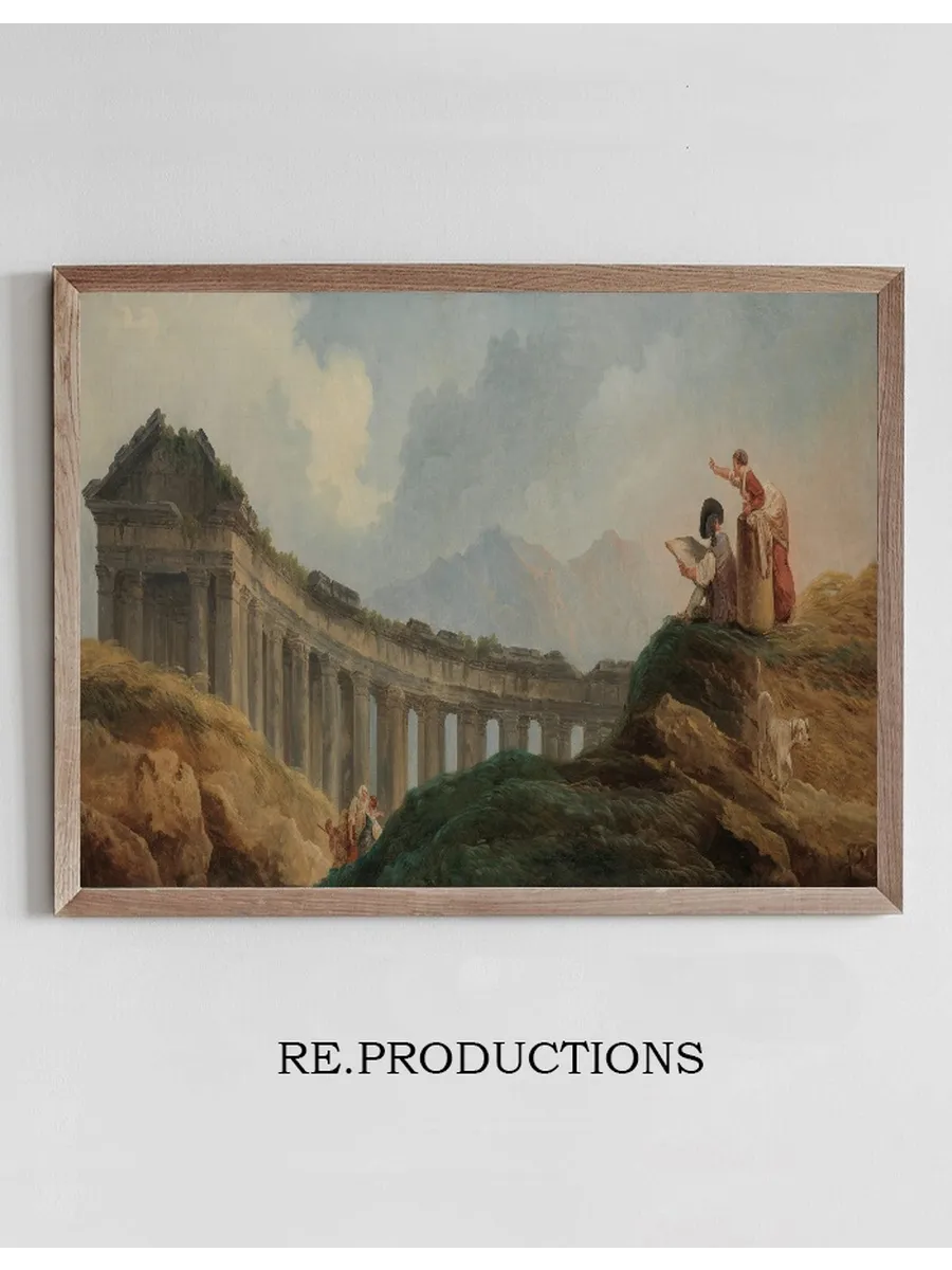 A Colonnade in Ruins