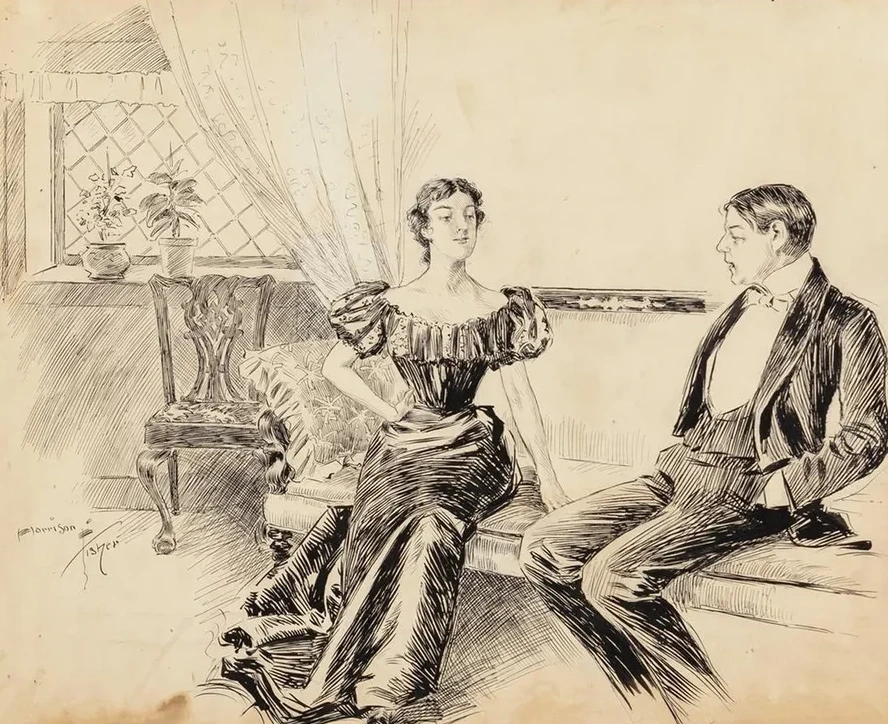 A Couple in the Parlor
